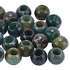 20Pcs Natural Indian Agate European Beads G-SP0001-47-1