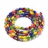 Electroplate Glass Beads Strands EGLA-N002-09E-2