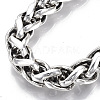 Men's Alloy Wheat Chain Bracelets BJEW-T014-08AS-4