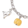 Halloween Theme 304 Stainless Steel Charm Bracelets for Women BJEW-JB10754-3