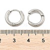 Tarnish Resistant 304 Stainless Steel Hoop Earrings EJEW-P177-P-13-3