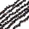 Natural Black Onyx Chip Bead Strands Dyed & Heated G-M205-43-1