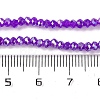 Baking Electroplate Glass Beads Strands DGLA-A039-J4mm-B05-4