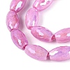 Anti-Tarnish Electroplate Glass Beads Strands EGLA-Q130-02A-11-3