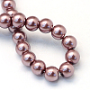 Baking Painted Pearlized Glass Pearl Round Bead Strands HY-Q003-6mm-58-4