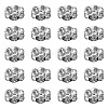 Brass Rhinestone Spacer Beads RB-YW0001-05D-01P-2