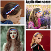 Gorgecraft 10Pcs Wide Stretch Sparkling Headband MRMJ-GF0001-45B-5