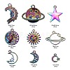 18Pcs 9 Style Rainbow Color Alloy Pendants FIND-LS0001-18MC-3
