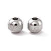 Non-Tarnish Textured 304 Stainless Steel Beads STAS-P306-01B-P-2
