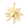 Ion Plating(IP) 304 Stainless Steel Pendants STAS-L268-026G-1