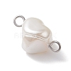 Electroplated Shell Pearl Nuggets Links PALLOY-JF04646-02-4
