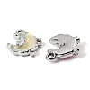 UV Plating Alloy Glass Pendants FIND-K032-40P-2