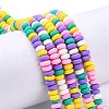 Handmade Polymer Clay Beads Strands X-CLAY-N008-008L-1