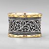 Brass Wide Band Finger Rings for Women WG6EEAC-01-2