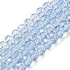 Transparent Baking Paint Glass Beads X1-DGLA-A034-T8mm-D13-1