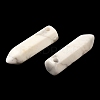 Natural Howlite Pointed Pendants G-C158-05N-2