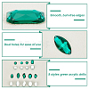   140Pcs 9 Style Teardrop/Octagon/Oval Sew on Rhinestone ACRT-PH0001-14B-4