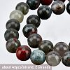 2 Strands Natural African Bloodstone Beads Strands G-OC0002-42-3