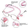 10Pcs 10 Colors Eyeglasses Chains AJEW-BY0001-01-4