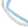 Transparent Gradient Color Glass Beads Strands GLAA-H021-01A-19-3