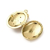 Brass Enamel Locket Pendants KK-F912-05C-G-3