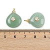 Natural Green Aventurine Pendants KK-B157-42E-06-3