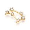 Brass Micro Pave Cubic Zirconia Pendants KK-N261-120A-G-2