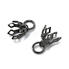 Flower Rack Plating Brass Filigree Bead Cap Bails KK-L102-27B-2
