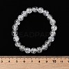 Natural Quartz Crystal Round Beads Stretch Bracelets for Women BJEW-L712-B03-8mm-5