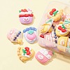 36Pcs 6 Styles Opaque Resin Cake Cabochons CRES-FS0001-11-4