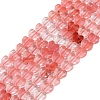 Cherry Quartz Glass Beads Strands G-M403-A18-02-1