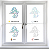 16 Sheets 4 Styles Waterproof PVC Colored Laser Stained Window Film Adhesive Static Stickers DIY-WH0314-066-4