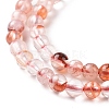 Natural Hematoid Quartz/Ferruginous Quartz Beads Strands G-A208-10-4