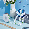 Saint Patrick's Day Polyester Shamrock Printed Grosgrain Ribbons SRIB-WH0011-304B-4