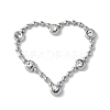 Stainless Steel Color 304 Stainless Steel Rhinestonet Pendants LS-STAS-Q312-02B-P-1