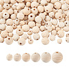 300Pcs 6 Styles Natural Thread Wooden Beads WOOD-TA0001-63-2