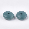 Painted Natural Wood Beads X-WOOD-T021-18E-2