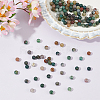 2 Strands Round Natural Indian Agate Gemstone Beads Strands G-AN0001-03-7