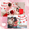 2 Sets 2 Style Valentine's Day Theme Paper Flags AJEW-CP0005-86-6