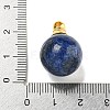 Natural Lapis Lazuli Perfume Bottle Pendants G-K338-22G-06-3
