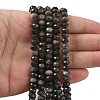 Natural Silver Sheen Obsidian Bead Strands G-D344-A10-2