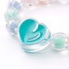Transparent Acrylic Beads Stretch Bracelets for Kids BJEW-JB06501-4