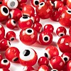 3 Strands 3 Style Handmade Evil Eye Lampwork Round Bead Strands LAMP-LS0001-12F-4