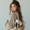 Canvas Women's Tote Bags ABAG-WH0057-007-6