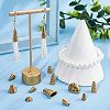 80Pcs 8 Style Tibetan Style Alloy Beads Cone & Caps FIND-NB0003-15-6