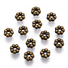 Tibetan Style Alloy Daisy Spacer Beads TIBEB-S039-047AB-NR-2