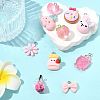 10Pcs 10 Styles Resin Pendants Sets RESI-FS0002-23-8