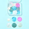 20Pcs 5 Styles Natural Capiz Shell Pendants SSHEL-FS0001-07-7