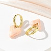 Brass Enamel Dangle Hoop Earrings for Women KK-CBA760A-06G-4