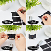 CRASPIRE 35 Sheets 5 Styles PVC Chalkboard Labels Blank Stickers STIC-CP0001-19-5